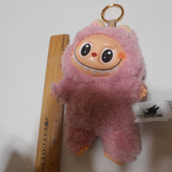 Pink Plush Monster Keychain - Picture 10 of 11